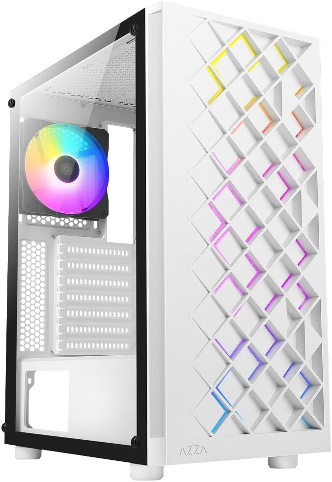 Gehäuse ATX MidiTowerAZZA Spectra 280W, white