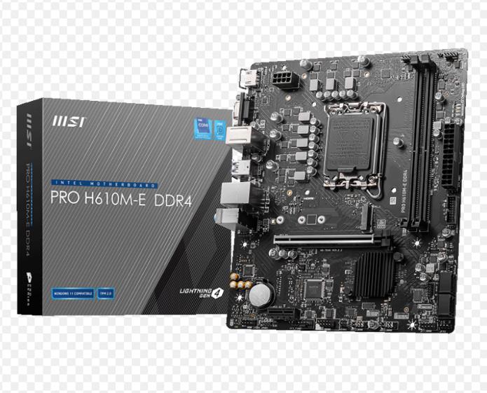 MB MSI H610M-E Pro mATX D4 Sockel 1700