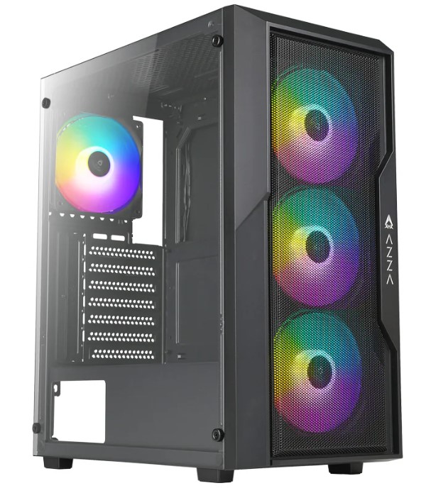 Gehäuse Mid-Tower AZZA Fighter/Gaming 290 RGB Case, Led Button