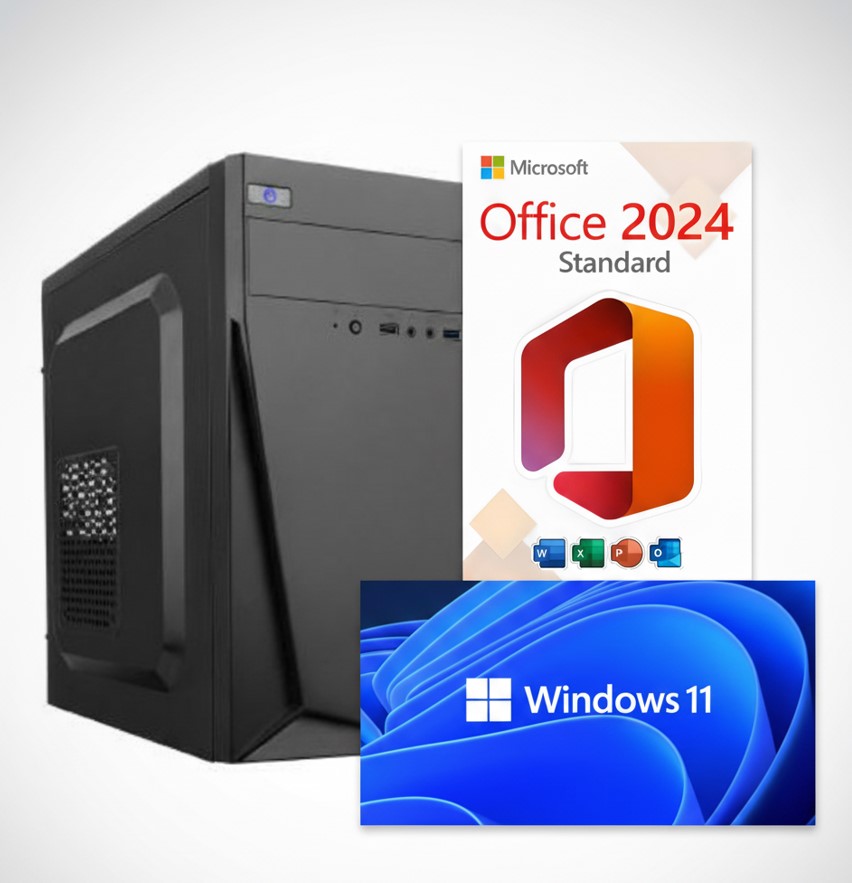 PC Intel i3-14100 | 16GB RAM | 512GB SSD | Win 11 Pro & Office 2024