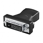 HDMI Adapter LogiLink, HDMI female - DVI-D male (Gold)
